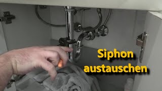 Ablauf und Siphon am Waschbecken tauschen [upl. by Aiksas395]