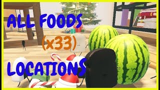 SECRET STAYCATION ALL FOODS LOCATIONS Roblox  x33 Foods [upl. by Alleras]