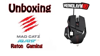 Unboxing  Mad Catz RAT 7  Raton GAmer  español [upl. by Leumek401]