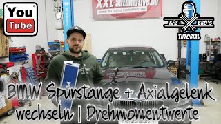 BMW E90 E91 Spurstange  Axialgelenk wechseln  Anleitung  Tie Rod Replacement [upl. by Hirza]