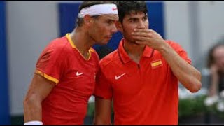 Carlos Alcaraz  Rafael Nadal vs Austin Krajicek  Rajeev Ram  Doubles  Olympics 2024 [upl. by Atinaw]