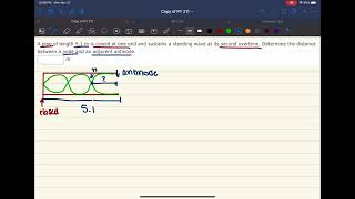 A pipe of length 51 m is closed at one end and sustains a standing wave at its second [upl. by Tserof]