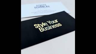 Visitenkarten Gold Angebot  Style Your Business [upl. by Candide]