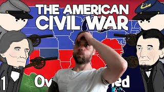 French Guy Reacts to The American Civil War Part 1 [upl. by Loutitia374]