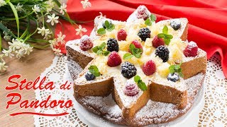 Stella di Pandoro con Mousse al Mascarpone  Ricetta Dolce Facile di Natale  55Winston55 [upl. by Cowan676]