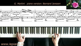 Piano version plaisir d amour Giovanni Martini [upl. by Tager]