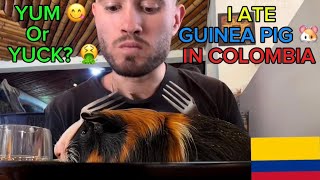 EATING GUINEA PIG IN COLOMBIA [upl. by Ainuj283]