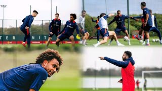 DRILLING at CARRINGTON 🤯 Ruben Amorim is WOKE SET PIECES😱 Zirkzee Bruno Fernandes Yoro PUSHING🔥 [upl. by Aggappora]