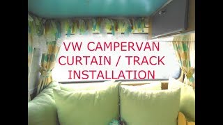 Campervan Silent Gliss Curtain Track amp Curtain Installation [upl. by Catherine]