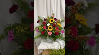 Make a colorful flower centerpieceflowersshortsshortvideo [upl. by Lirrad44]