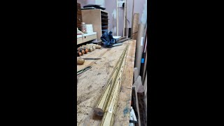 Lonergan Cues  Making a new shaft for broken pool cue [upl. by Akinimod160]