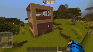 Minecraft Easy to Build survival Minecraft House Tutorial [upl. by Eibo]