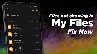 Samsung my files not showing files  samsung file manager problem [upl. by Ydnew594]