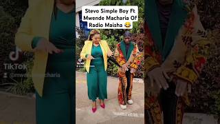 Stevo Simple Boy Ft Mwende Macharia Of Radio Maisha 😂 [upl. by Myrta]