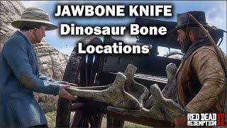 Jawbone Knife and all the Dinosaur Bone Locations in Red Dead Redemption 2 [upl. by Enylecoj]