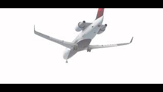 1974 Oklahoma City Sabreliner Crash  Crash Animation [upl. by Kirwin]