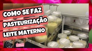 O QUE É FEITO COM O LEITE MATERNO DOADO  Como é feito a pasteurização do leite materno [upl. by Bellanca]