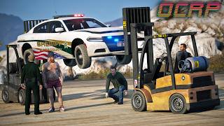 Unsolicited Forklift Oil Changes in GTA RP  OCRP [upl. by Nevs]