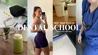 BACK TO DENTAL SCHOOL productive week in my life classes patients lectures vlog [upl. by Mott682]