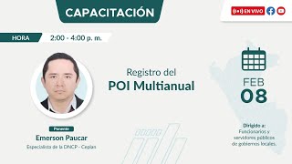 Capacitación Registro del POI Multianual [upl. by Novahc]