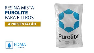 Resina mista Purolite para filtros deionizadores [upl. by Nosiddam]