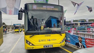 İstanbulda H8 ile Hacıosman Metro  İstanbul Havalimanı Arası Otobüsle Seyahat [upl. by Adle182]