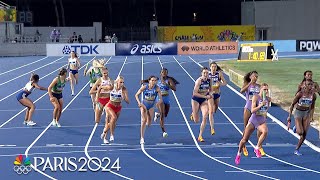 USA blows out the competition in womens 4x400m at World Athletics Relays  NBC Sports [upl. by Hutchins950]