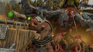 OGRE KINGDOMS vs SKAVEN  WARHAMMER BATTLE [upl. by Nilrak]