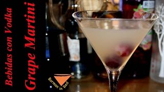 cocktails con vodka MARTINI DE UVAS martini grape [upl. by Maurine]