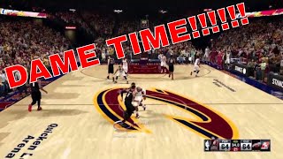 Game Winning shot Damian lillard NBA 2K16 [upl. by Trilby]