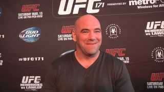 UFC 171 Dana White PreFight Media Scrum [upl. by Elleynad403]