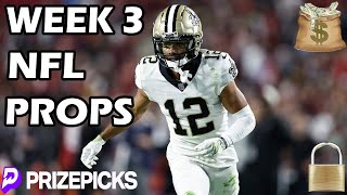 PRIZEPICKS NFL PICKS  WEEK 3  NFL PLAYER PROPS PICKS  NFL PROPS amp BETS TODAY [upl. by Ykcul]