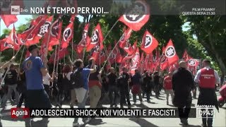 Adolescenti shock noi violenti e fascisti  Agorà 26042018 [upl. by Weinreb]