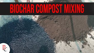 Biochar Compost Mixing  BIOCHAR [upl. by Sulakcin533]