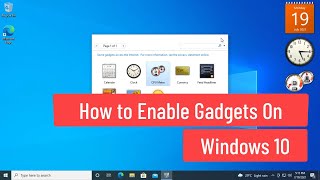 How to Enable Gadgets On Windows 10 [upl. by Vickey]