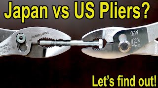 Best Pliers SLIP JOINT US vs Japan Vampliers Kobalt Irwin Stanley Tekton Martin [upl. by Atinek]