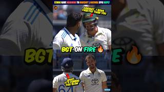 Mitchell Starc Gave Warning To Harshit 🤣 Jaiswal Epic Reply To Starc 😍 Day 2🔥 shorts indvsaus [upl. by Waterer]