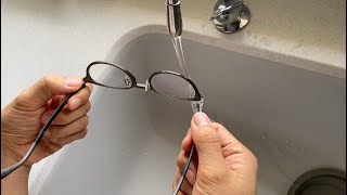 꿀팁 가장 완벽한 안경닦는법을 36년만에 배웠습니다 How to clean Eyeglasses without cloth [upl. by Runkle665]