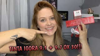 COMPREI A TINTA IGORA ROYAL 97 e 91  OX DE 30 PELO MERCADO LIVRE🦊 [upl. by Rammus]