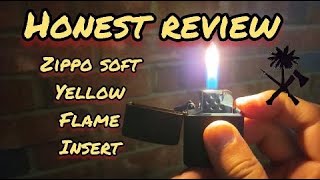 Honest Review Zippo Soft Yellow Flame Butane Insert [upl. by Leipzig571]