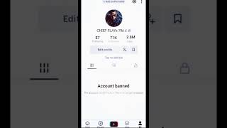 account Banned 🚫 TikTok 😭😭😭 CHIEF subscribe like viralvideos unbanned shortvideos [upl. by Orodisi]