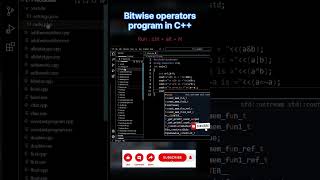 program of Bitwise operators in C  shorts youtube ytshorts trending youtubeshorts music [upl. by Boyse]