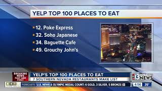 Las Vegas restaurants makes Yelps Top 100 [upl. by Dnalerb]