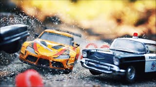 164 Scale Police Cars Chase amp Crashes Compilation Slow Mo [upl. by Luahs]