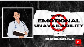 emotional unavailability क्या होता है  mentalhealth mentalhealthawareness minivlog selfcare [upl. by Howarth]