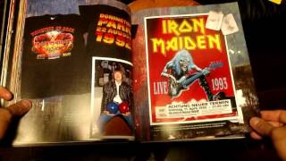 Unboxing  Flip Through Iron Maiden The Ultimate Unauthorized History Of The Beast Book [upl. by Cristi]