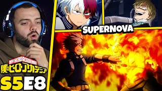 SHOTO RAGES  My Hero Academia 5x8 REACTION quotMatch 3 Conclusionquot [upl. by Aihtnic881]