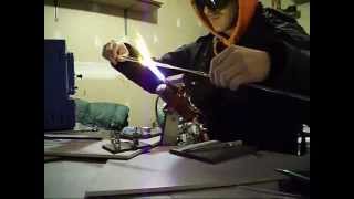 Making a glass christmas icicle ornament [upl. by Rehprotsirhc]