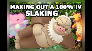 POKEMON GO MAXING OUT 100 IV SLAKING  GYM BATTLES BLAZIKEN amp SLAKING VS BLISSEY [upl. by Phil]