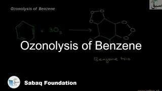 Ozonolysis of Benzene Chemistry Lecture  Sabaqpk [upl. by Lenna]